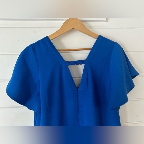 Jack by BB Dakota 0 to 100 Party Dress V-Neck Ruffle Sleeves Flowy Boho Casual M - Picture 9 of 14